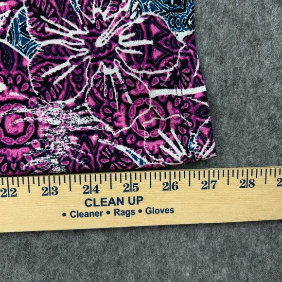 Ruby Rd Tropical Border Crepe Wide Leg Pants Women's Size Petite Large NWT - Picture 9 of 11